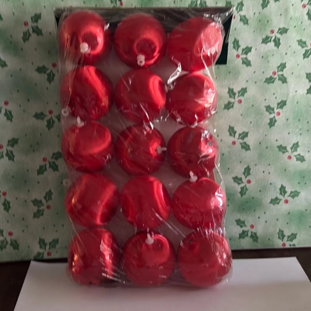 Vintage Satin Ball Ornaments